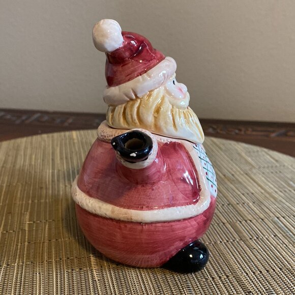 Little Santa Claus Ceramic Tea Pot (Decorative Figurine) Flomo - Picture 2 of 9